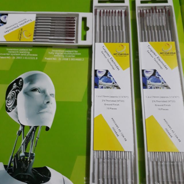 Kim hàn tig Inox 1.6ly GetStar (hộp 10 kim)