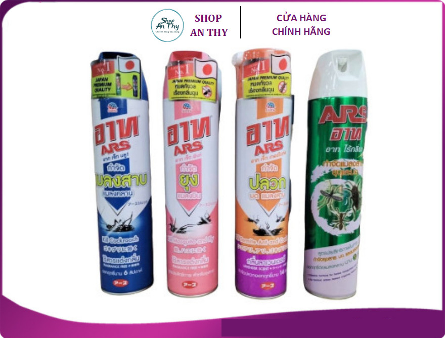 Bình xịt Muỗi, Côn Trùng ARS Thái Lan 600ml không mùi