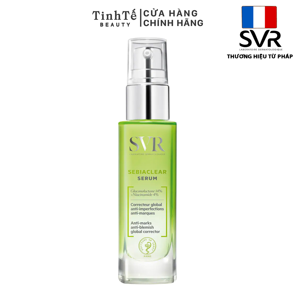 Tinh chất 4% NIACINAMIDE và 14% PHA SVR Sebiaclear Serum 30ml (L2)