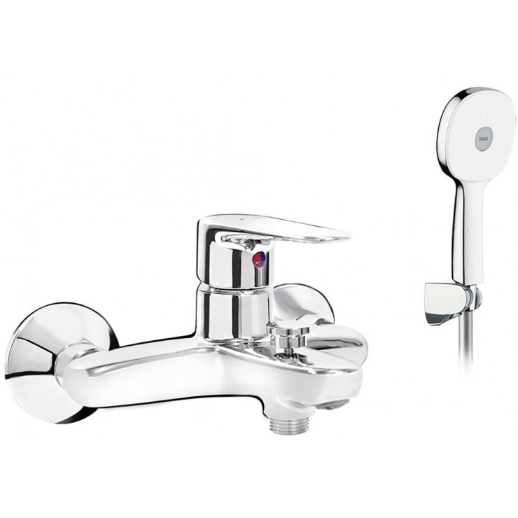 Vòi sen tắm nóng lạnh inax bfv-1113s-8c tay sen tăng áp