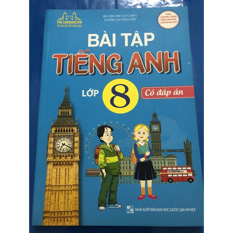 Sách - Bài tập tiếng anh lớp 8 (Có đáp án)