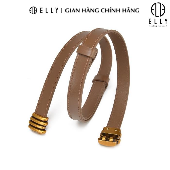 [Brand Day] Dây thắt lưng nữ cao cấp da thật ELLY – ED72