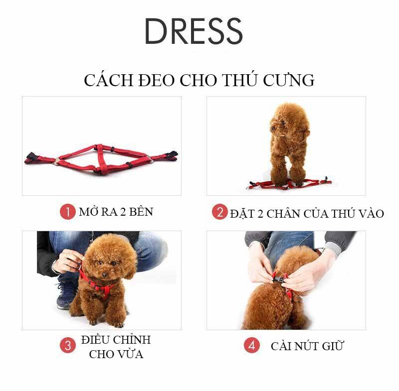 [HCM]Dây dắt cao cấp chó mèo thú cưng - Dây dắt 005