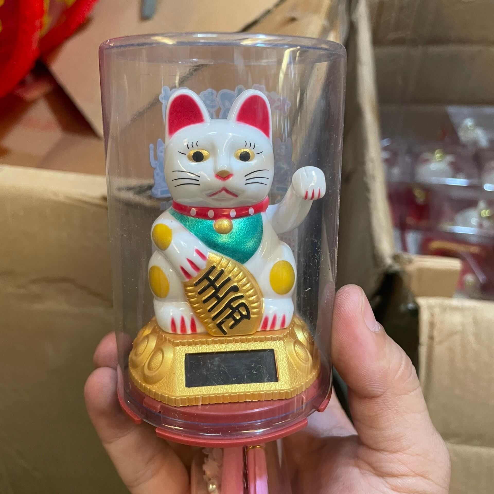 Mèo Thần Tài Vẫy Tay Dùng Năng Lượng Mặt Trời - Mang Lại May Mắn Tài Lộc Cho Gia Chủ