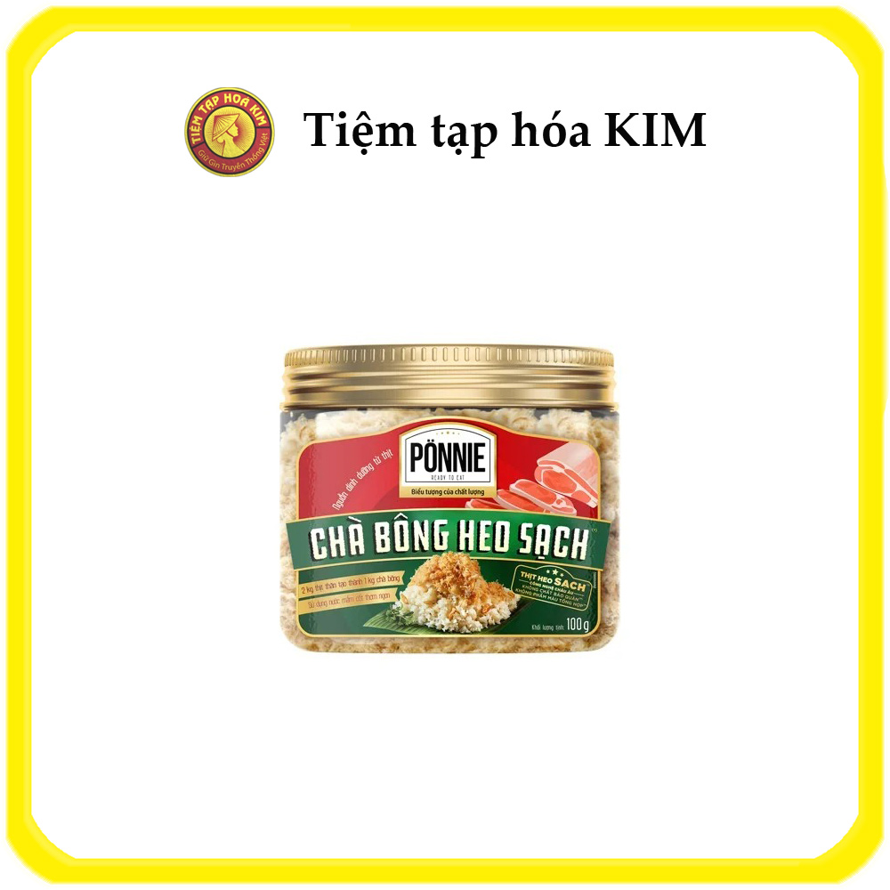 Chà bông heo sạch Ponnie 100g