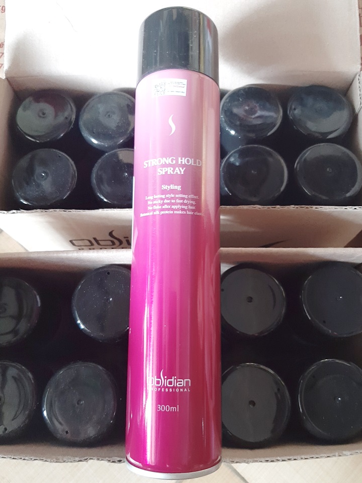 KEO XỊT TÓC CỨNG OBSIDIAN STRONG HOLD SPRAY 300 ML