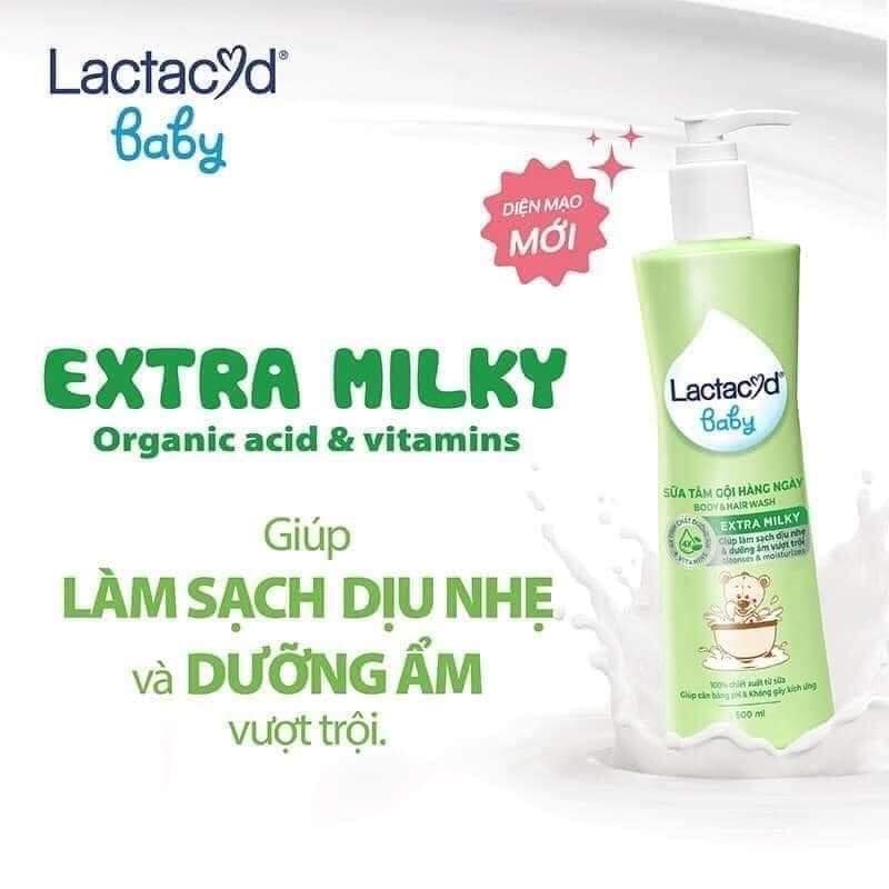 [HCM]Sữa tắm gội Lactacyd milky 500ml