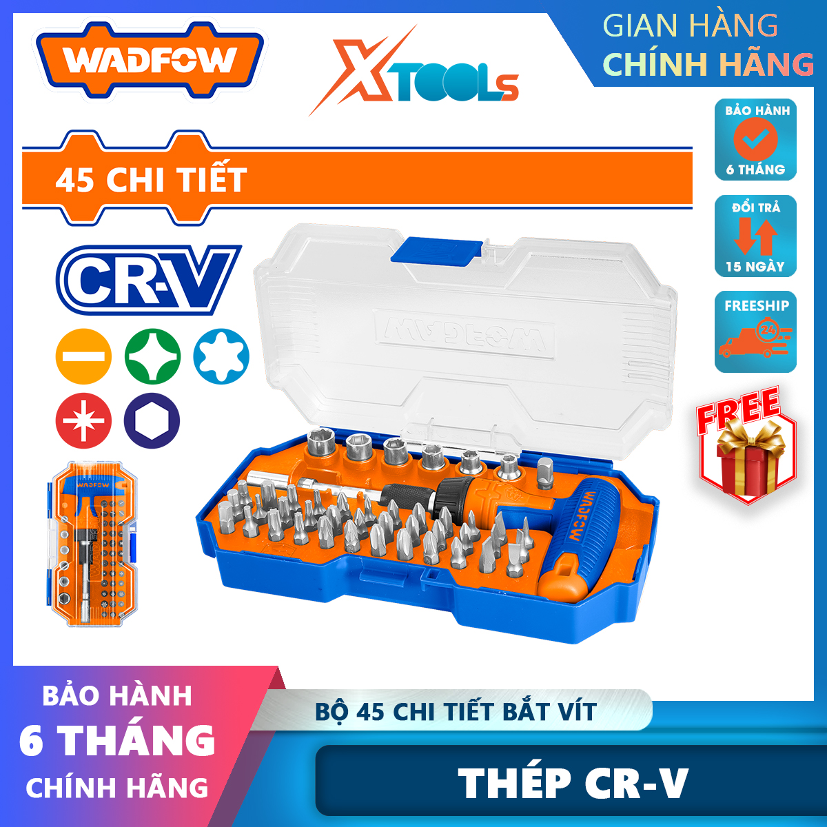 45 pcs screw and t screwdriver set 45 pcs t screwdriver set. material: cr-v 36 pcs 1/4inch x25mm screwdriver bit: sl3 s wasfow wss8b45