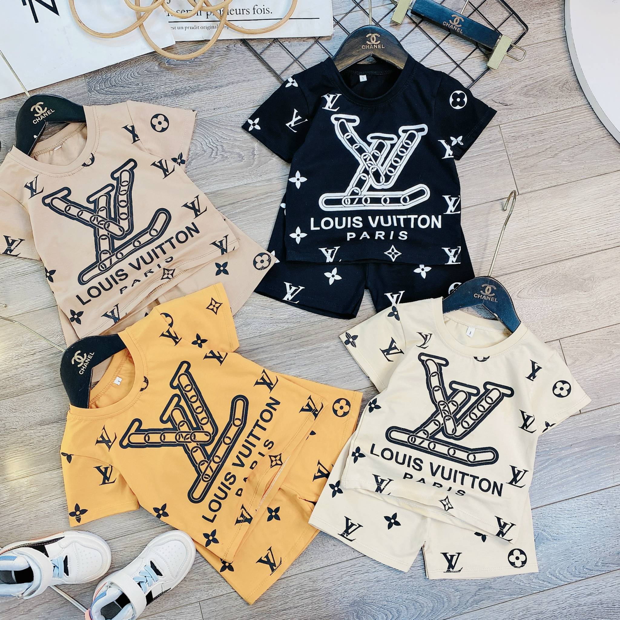 Bộ  cotton tàu cho bé