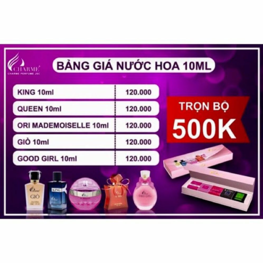 [HCM]Trọn bộ 5 sản phẩm nước hoa
