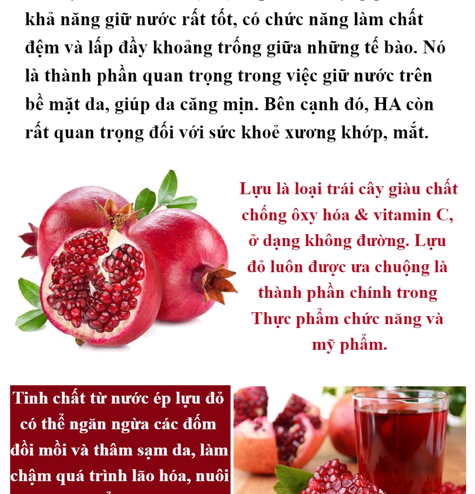 [HCM 50 ml x 20 góI] Tinh chất LỰU COLLAGEN - Pomegranate Collagen Premium