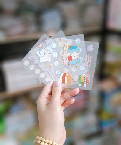 Sticker 4 tấm mới XM-SS4001