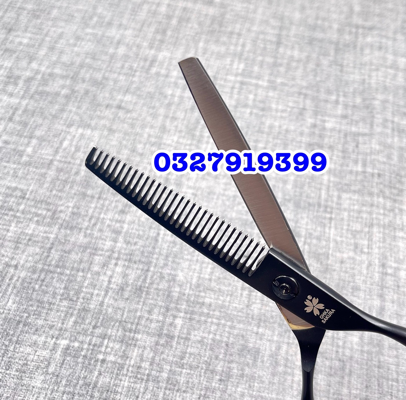 SAKURA đen Kéo Cắt Tóc Cao Cấp Nhật Bản 6.0 inch Hồng Thép S440C Độ Cứng Trên 62HRC Lưỡi Sắc Bén Chất Lượng Tuyệt Vời