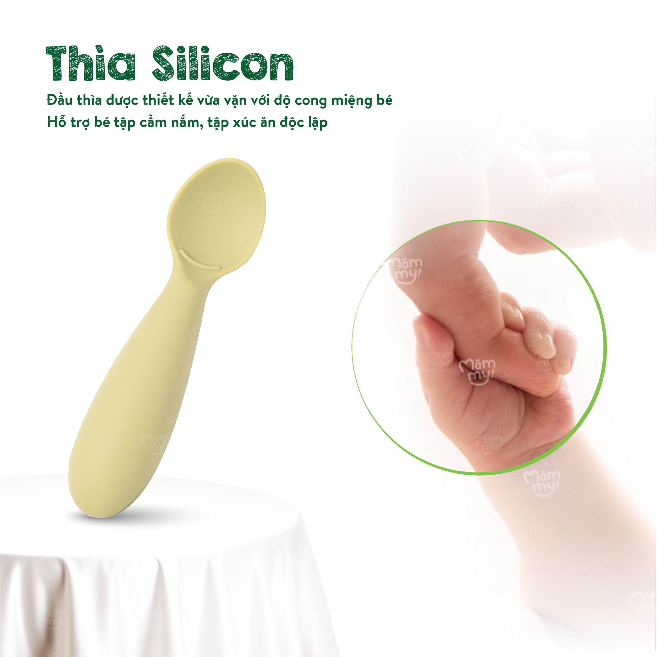Bộ dụng cụ ăn dặm cho bé Mămmy Baby Feeding Set