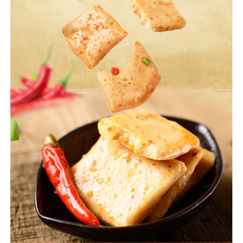 Đậu phụ Cá - Chả cá cay Yudoufu 10-12g/gói - bbq