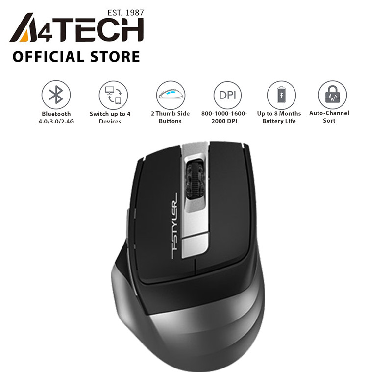 Chuột không dây Bluetooth A4Tech FB35 - Hàng Chính Hãng