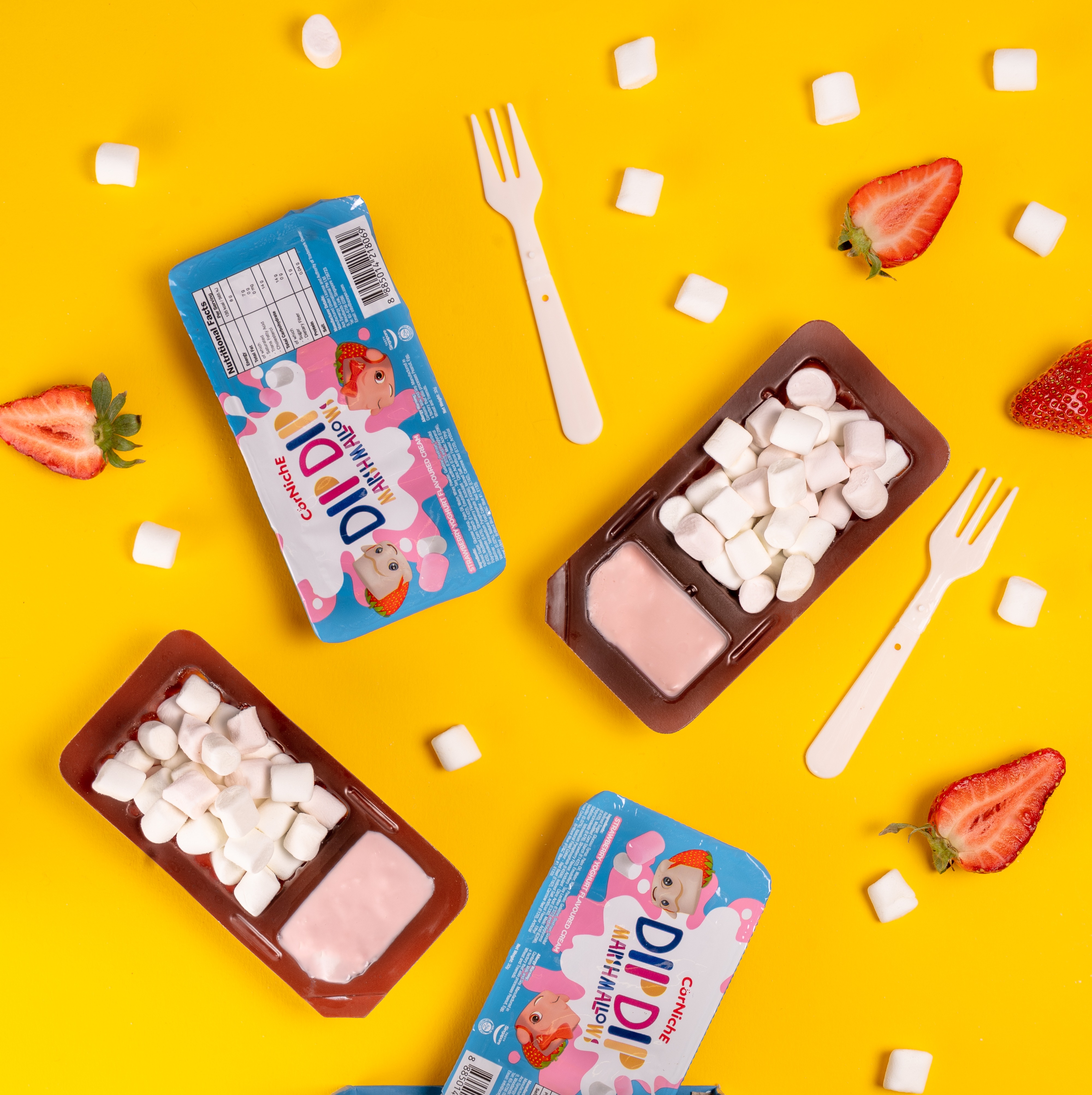 kẹo marshmallows chấm sốt dâu tây 30g