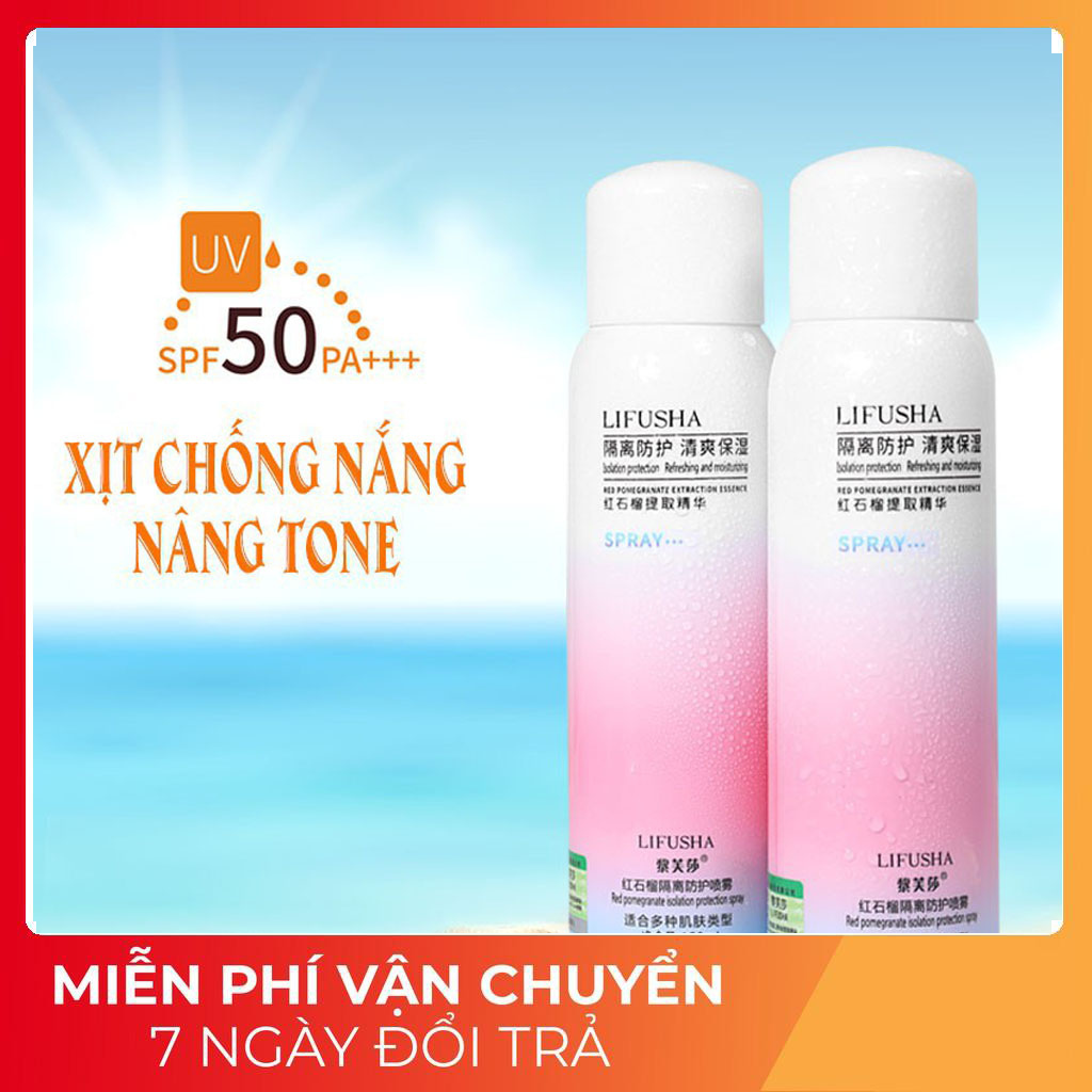 Xịt chống nắng trắng da Maycreate bảo vệ da toàn diện kem chống nắng dạng xịt chính hãng AZONA 150ml XCN01