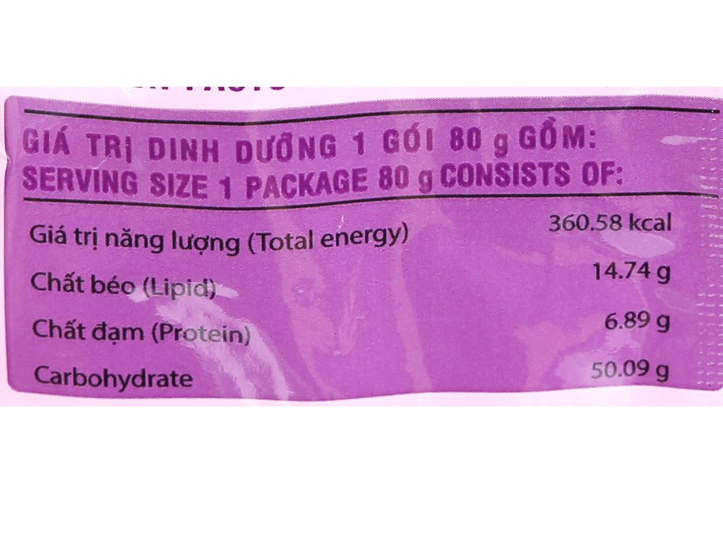Mì khoai tây Cung Đình thịt hầm nấm (5 gói 80g)