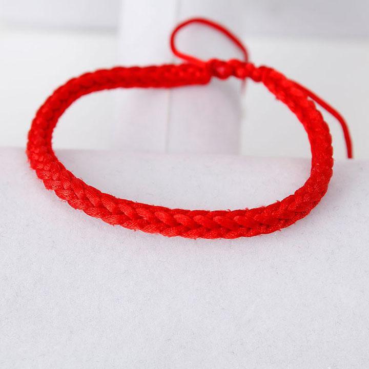 Vòng tay chỉ đỏ dây rút may mắn - pa