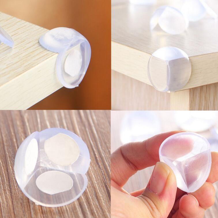 Combo 8 Miếng Silicon Bọc Góc Bàn an toàn cho bé (Tròn)