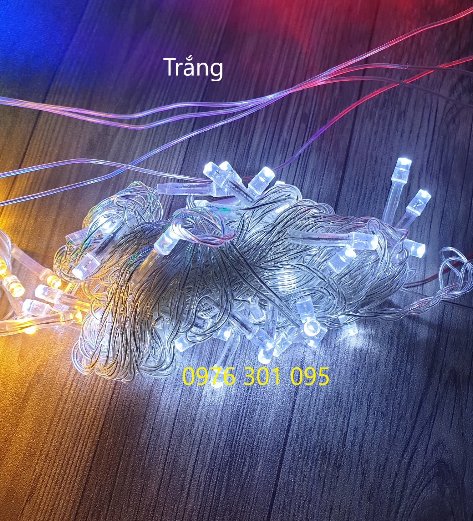 Dây đèn led không chớp 7m5 trang trí noel - tết