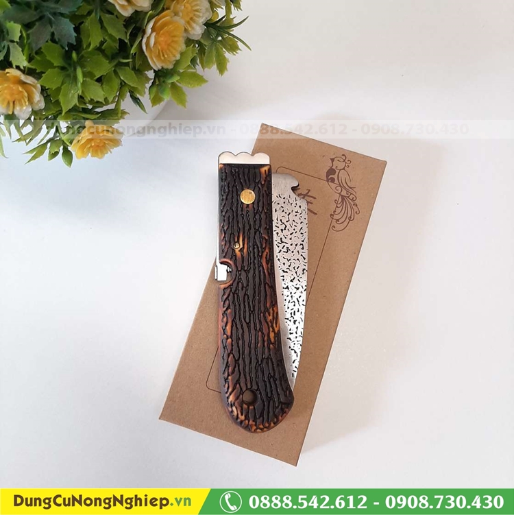 Dao ghép cành Mori Wood cán sừng