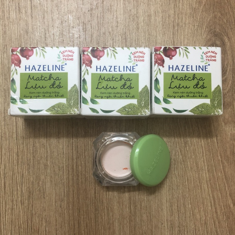 Set 3 hộp kem nén hazeline match lựu đỏ 3g