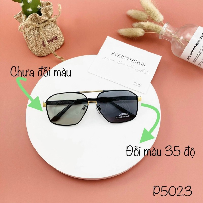 Giá bán [HCM]Mắt kính thời trang nam nữ cao cấp A2080. Kính râm Hàn Quốc Unisex chống tia UV tròng phân cực đổi màu đi ngày và đêm