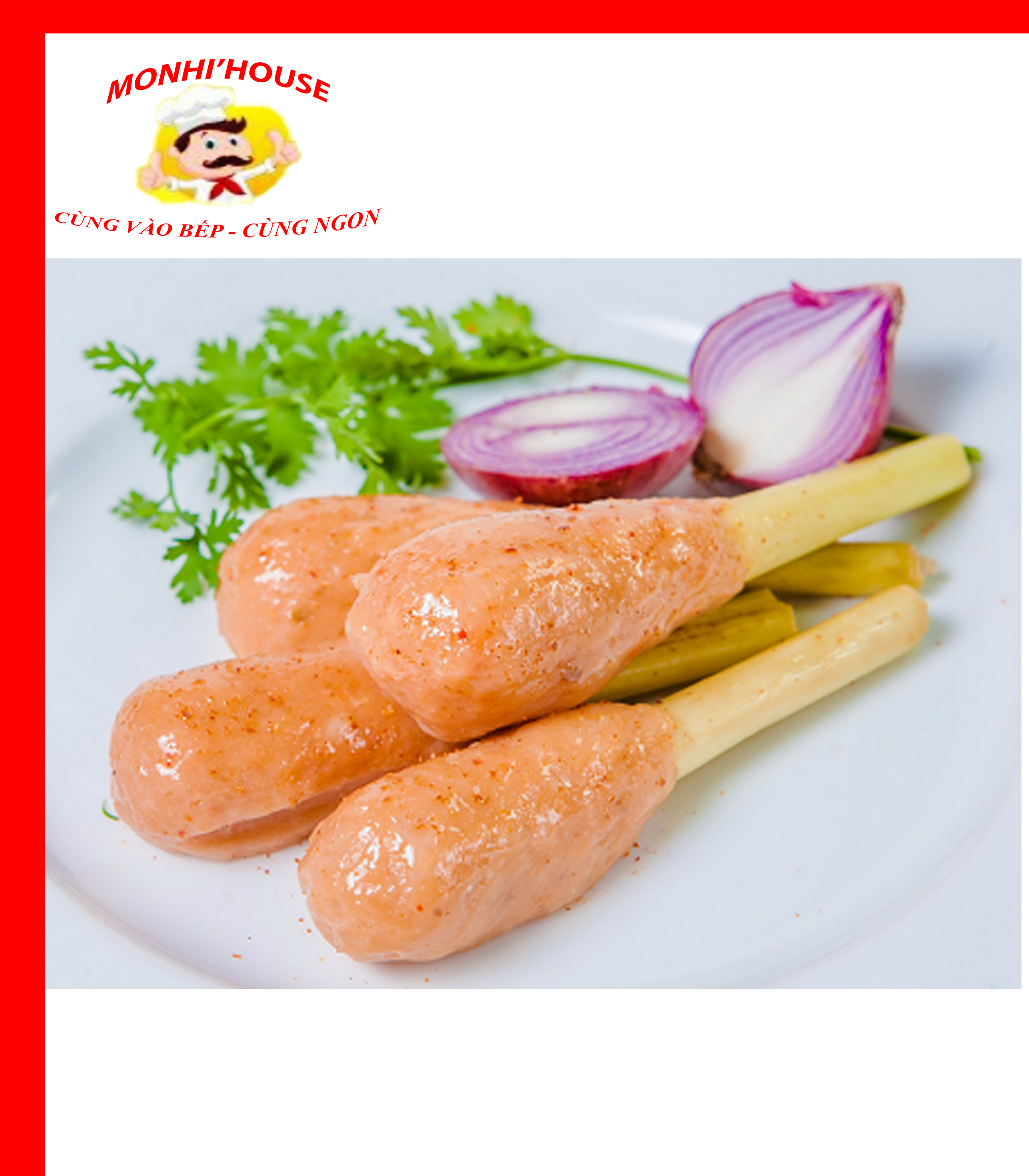 500g Chạo sả đùi gà nướng, chiên,