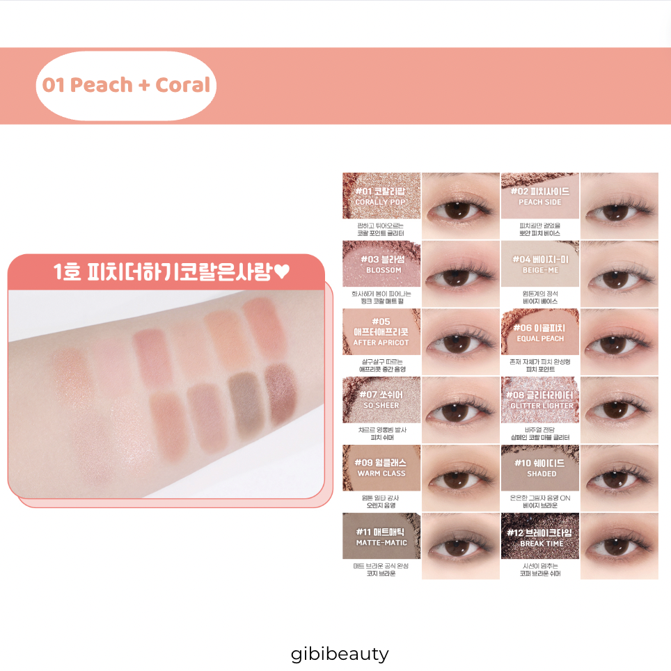 Bảng mắt COLORGRAM Pin Point Eyeshadow Palette 9.1g