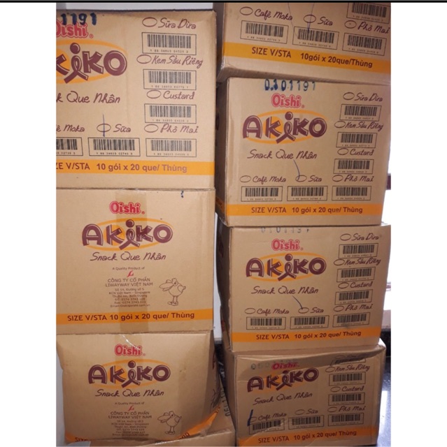 BÁNH QUE AKIKO OISHI ĐỦ VỊ (GÓI 20 QUE BÁNH)