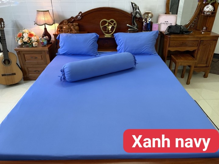 Drap lẻ thun lạnh hàn quốc lan phạm bedding - màu xanh navy