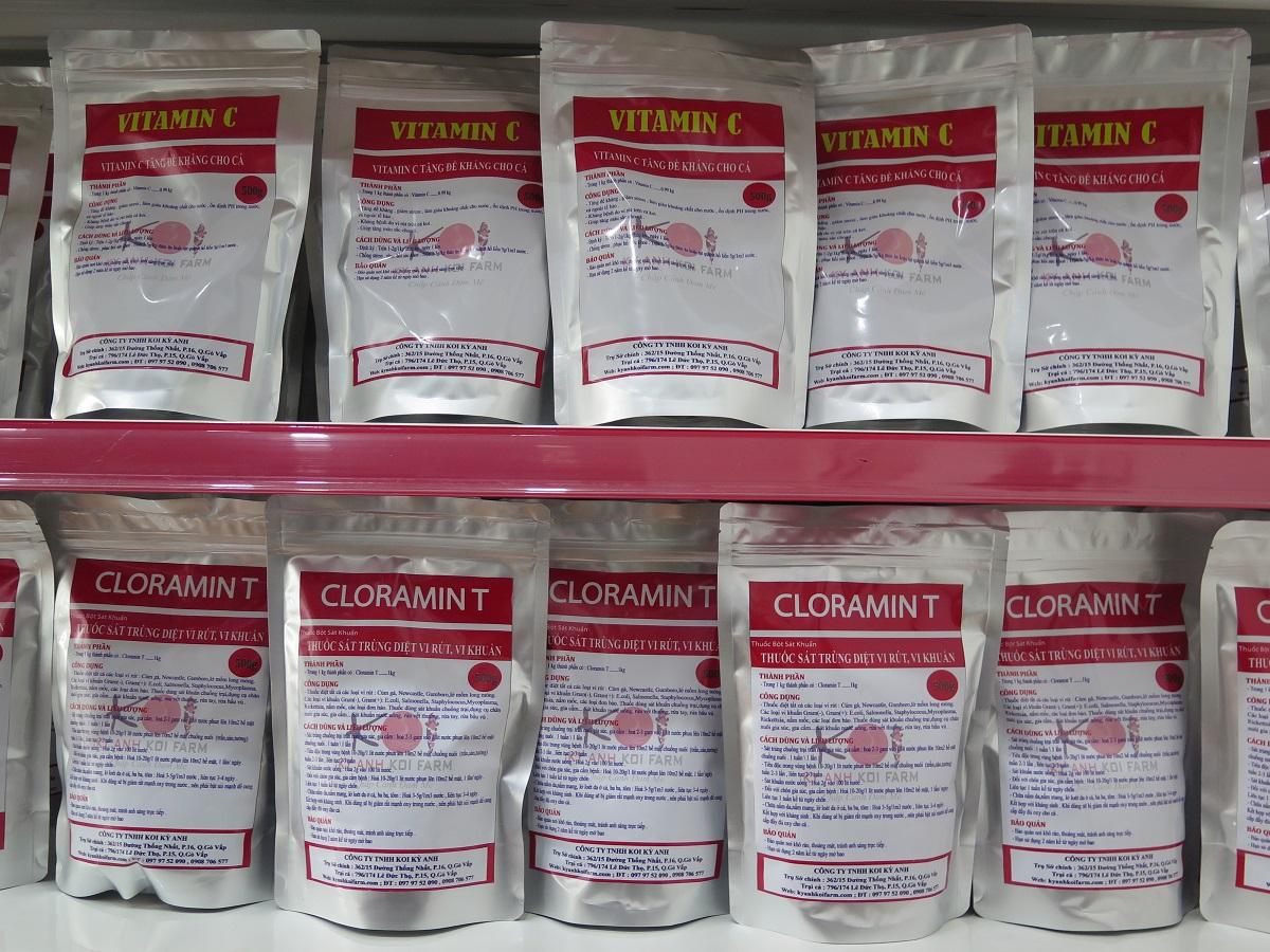 [HCM]CLORAMIN T dùng cho cá koi nấm mang