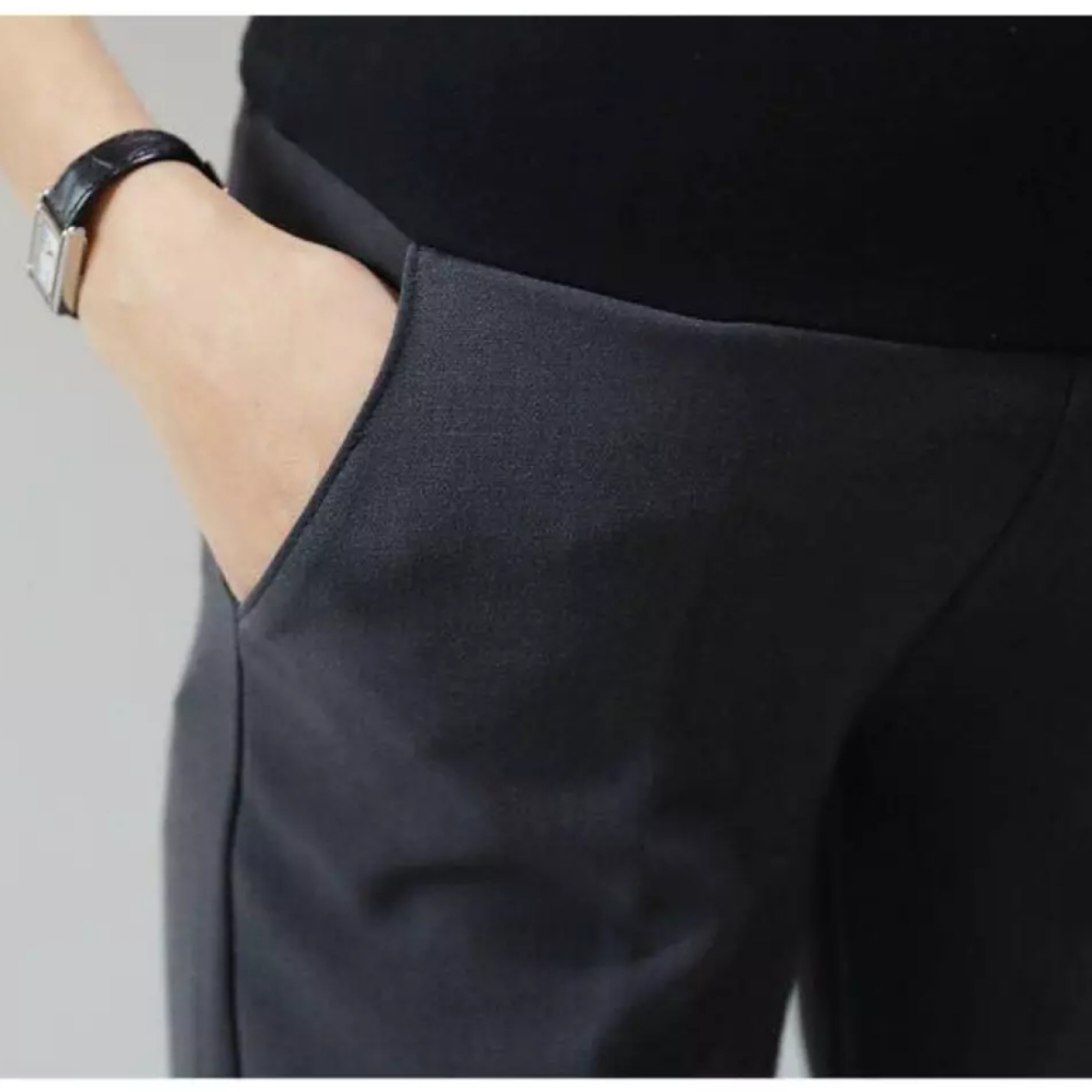 Quần bầu Baggi công sở có đáp bụng và chu điều chỉnh