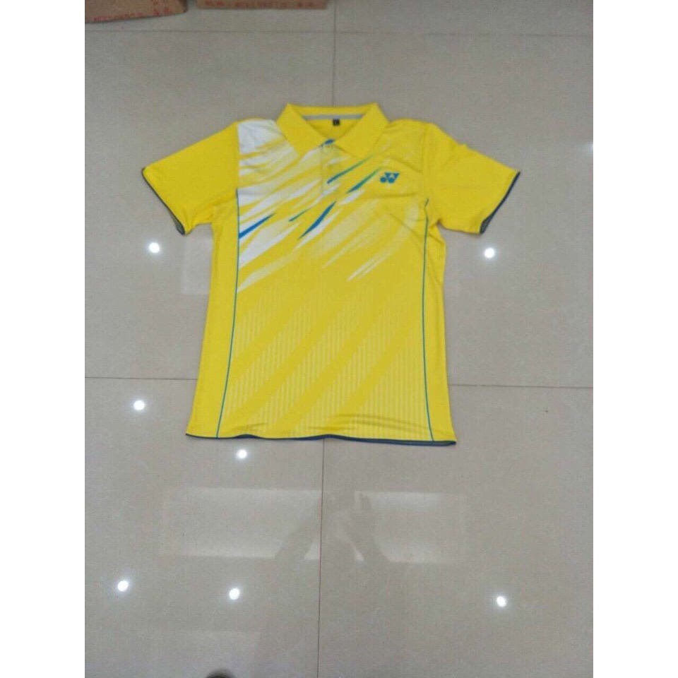 ✔۩ ÁO CẦU LÔNG YONEX - VÀNG CAO CẤP POLYESTE