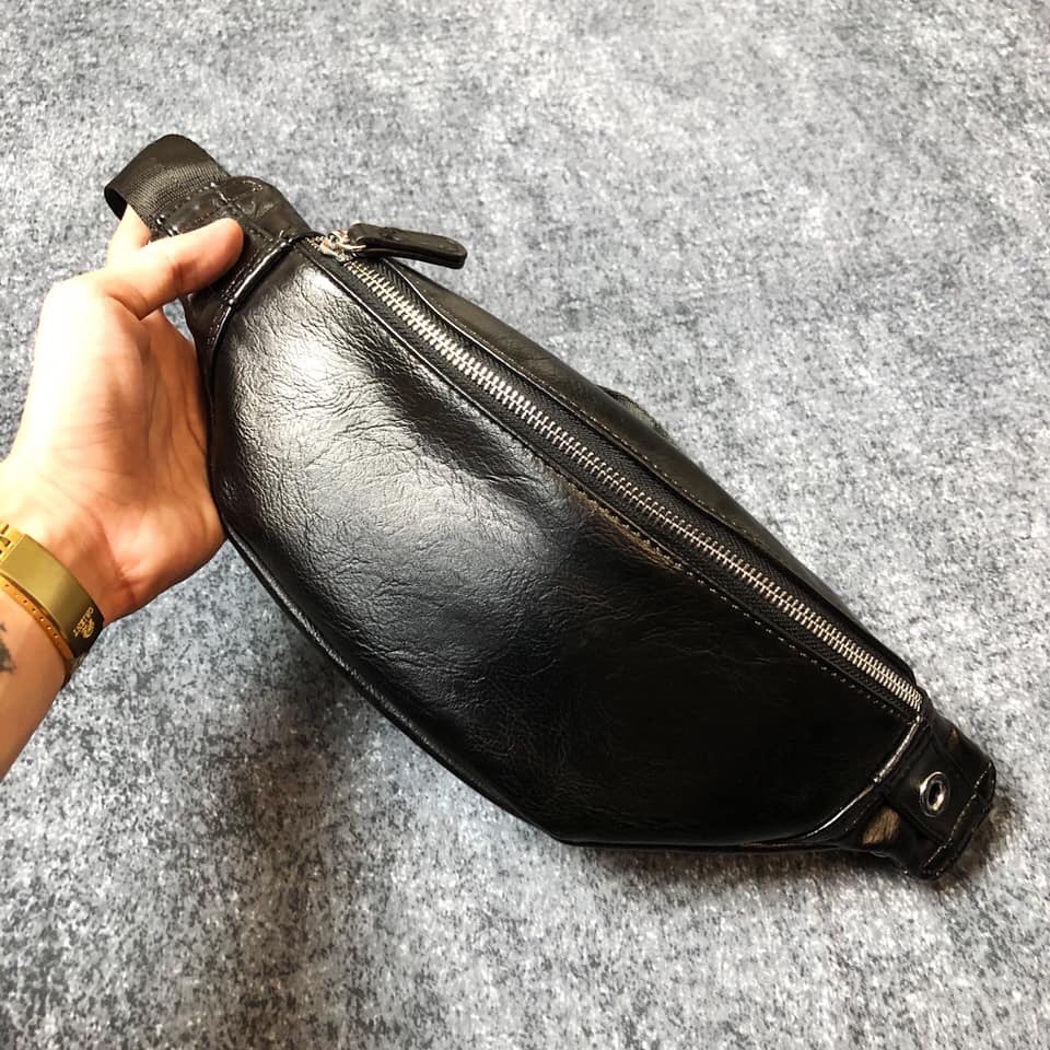 [HCM][ SALE HOT ] TÚI BAO TỬ FULL BLACK CHẤT LIỆU DA CAO CẤP