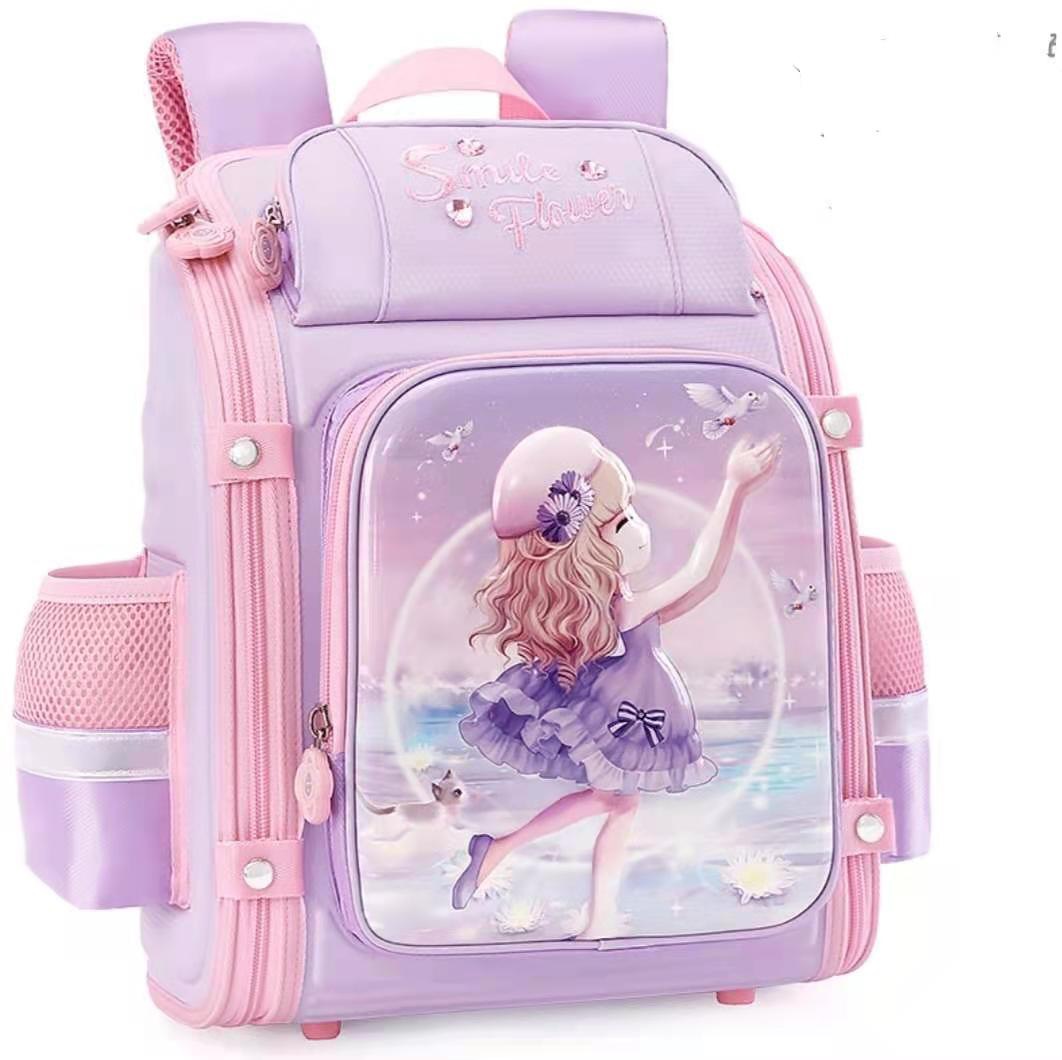 [CAM KẾT CHẤT LƯỢNG] Balo chống gù lưng cho học sinh tiểu học cấp 1 dành cho bé gái từ lớp 1-4, Cặp sách chống gù siêu nhẹ cho bé gái cao cấp, Balo chong gu lung cho hoc sinh tieu hoc, Cap sach ba lô chong gu lung sieu nhe cho be gai cao cap