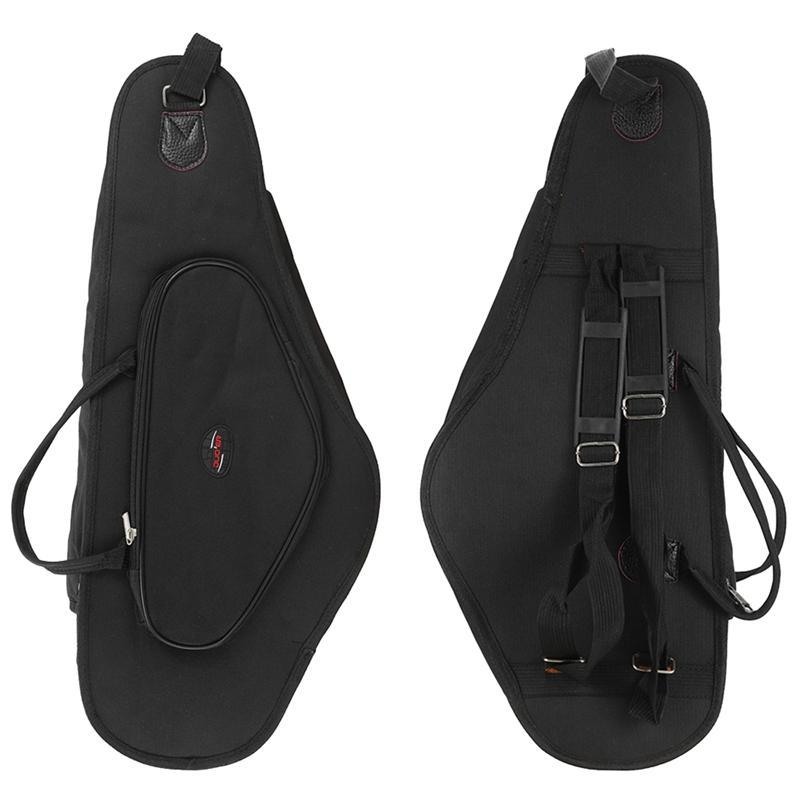 DUOER 600D Waterproof Saxophone Bag Case Quilted Double Zipper With Adjustable Shoulder Band Pocket