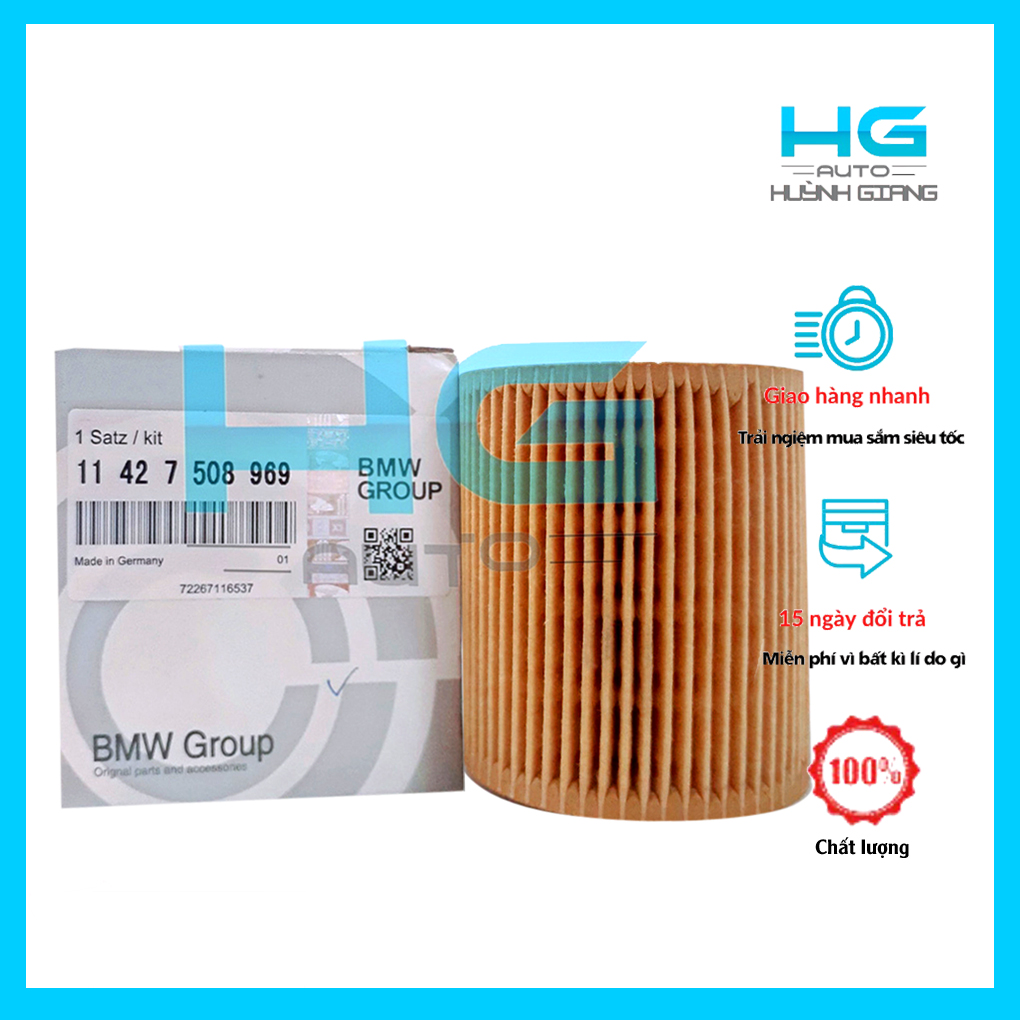 Lọc nhớt động cơ bmw e81, e84, e88, e46, e90, e60, x1, x3, e83, z4, e85,..mã 11427508969 - hgauto