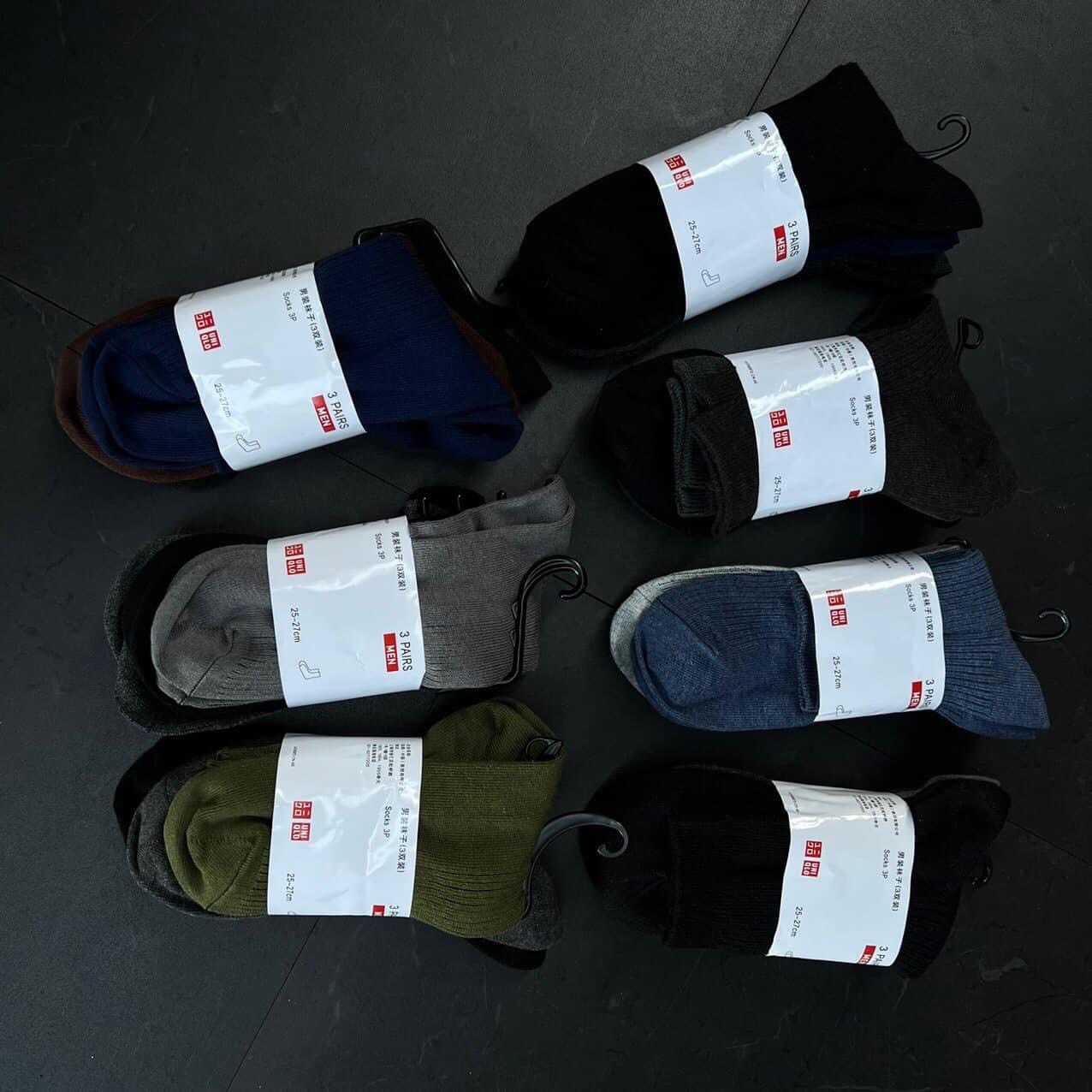 Combo 5 đôi tất cổ ngắn cao cổ nam nữ