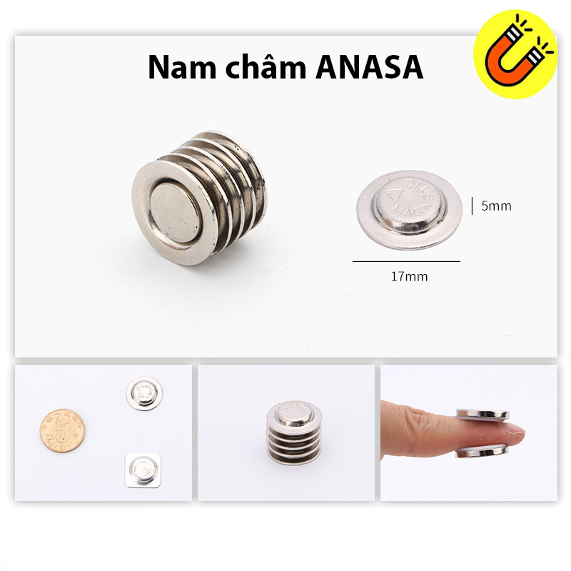 Nam châm cài áo huy hiệu thẻ tên D17mm