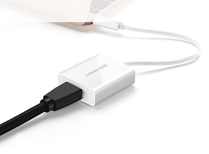 Cáp chuyển USB-C to HDMI hỗ trợ 4K 2K (trắng) Ugreen 40273