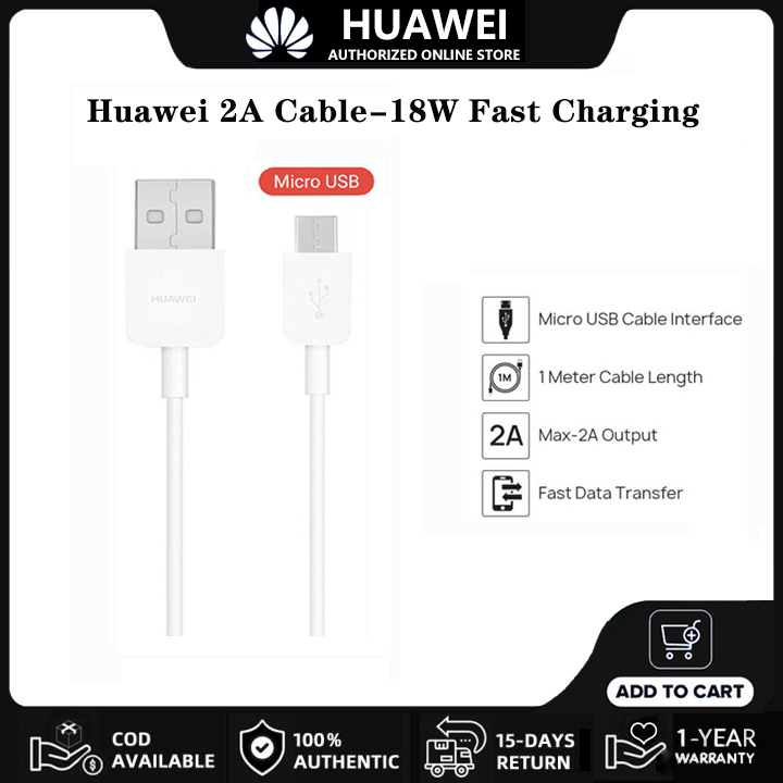 Dây Sạc Huawei Cáp Sạc Micro USB 2A Sạc Nhanh 18W cho Nova3i Mate 8 P8 Y5Lite Y9 Y7 Y6 Pro