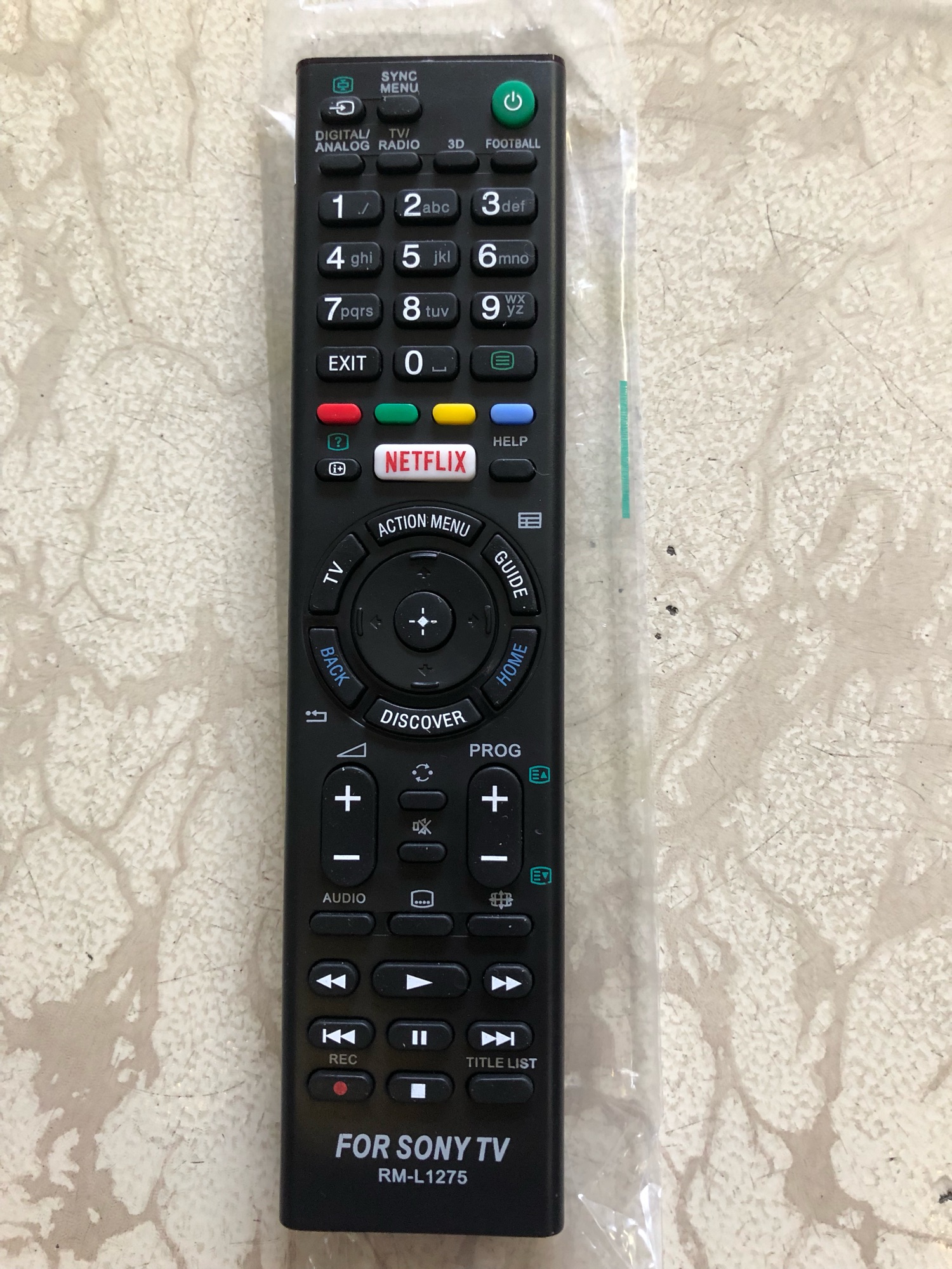 Remote Điều khiển tivi SONY RM-L1275