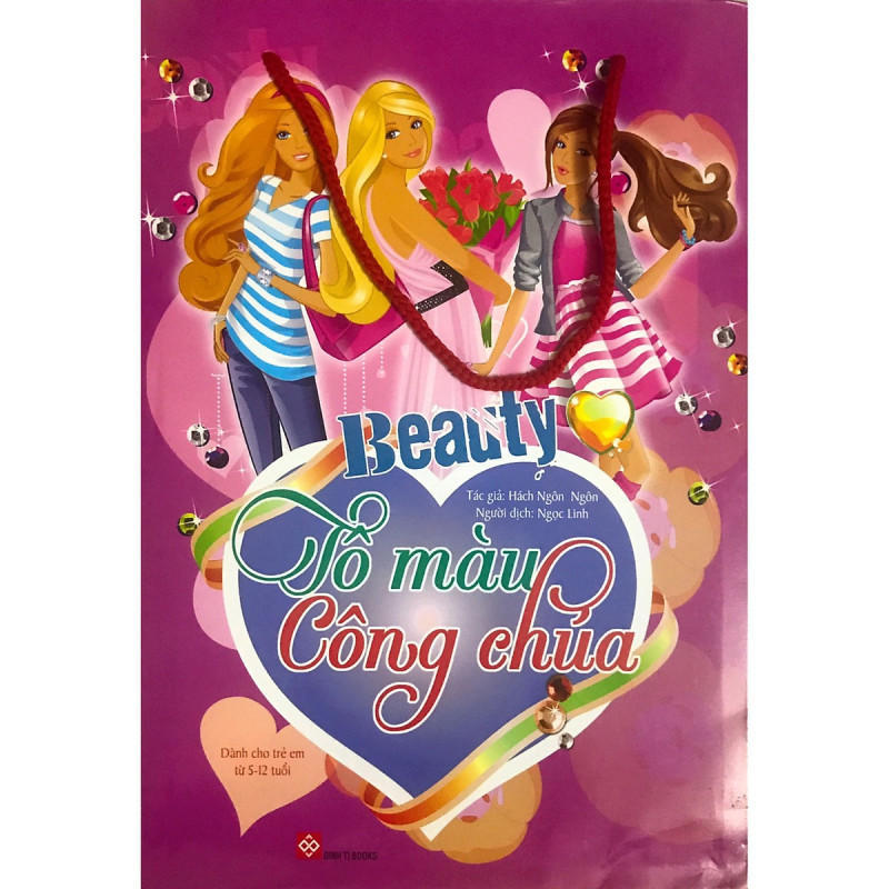 Bộ túi 8 cuốn Tô màu công chúa Beauty ( Dành cho trẻ em từ 5-12 tuổi )