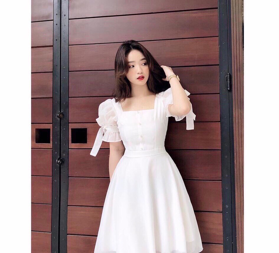 [HCM]Váy trắng công chúa điệu đà cho các nàng