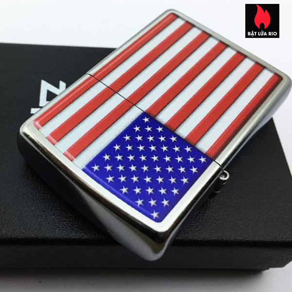 Bật lửa Zippo 29722 – Zippo Patriotic Street Chrome