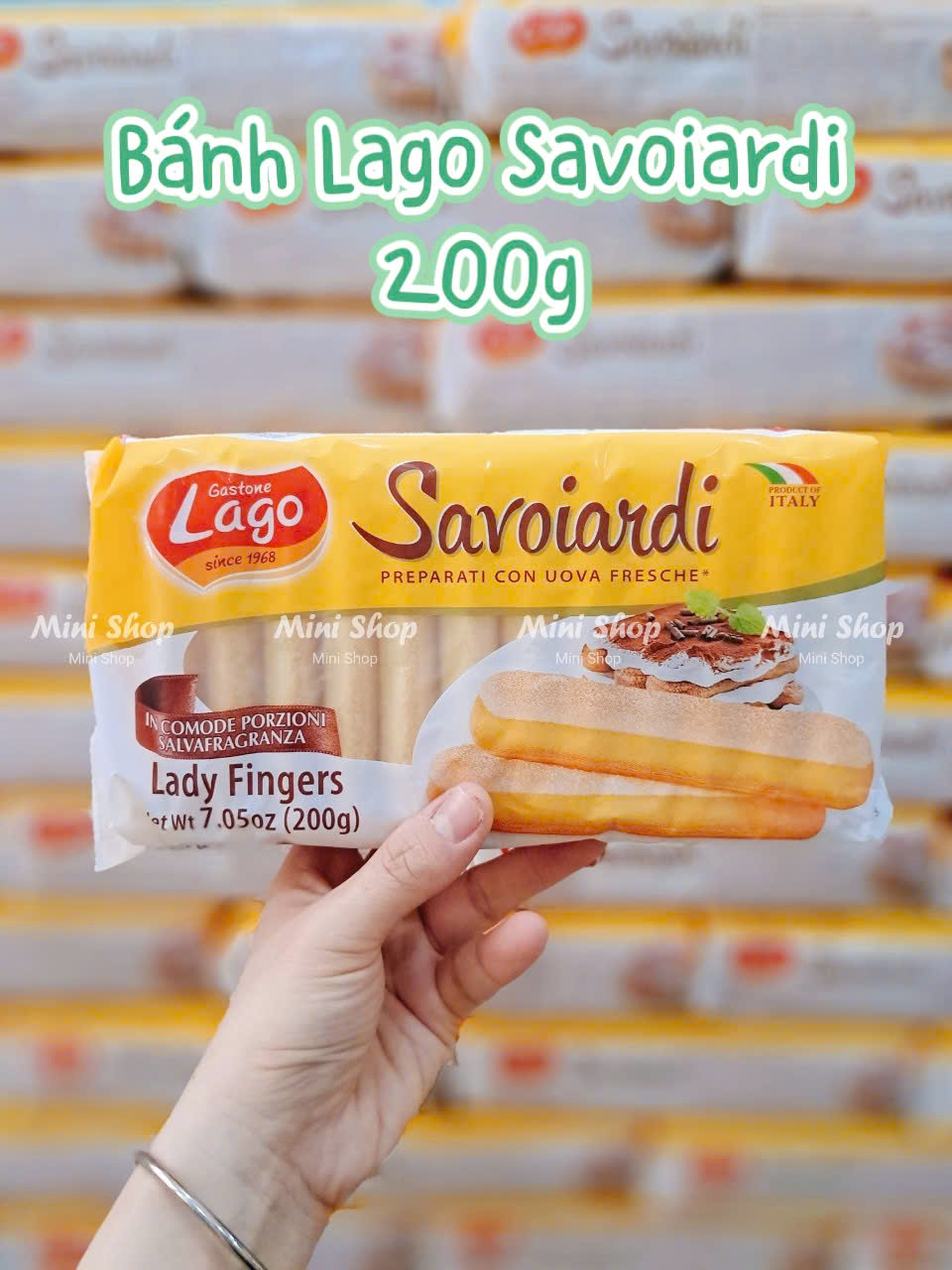 Bánh quy xốp Ý LAGO Savoiardi 200gr