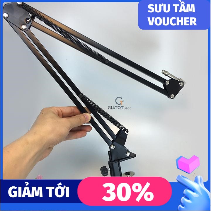 (Loại 1) Giá đỡ micro kẹp bàn tiêu chuẩn cho míc thu âm BM900 AT100 PM10